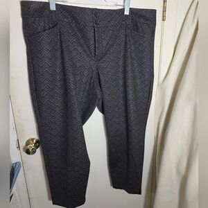 TORRID Studio Signature Premium Ponte Stretch Ankle Skinny Pant Chevron Sparkle